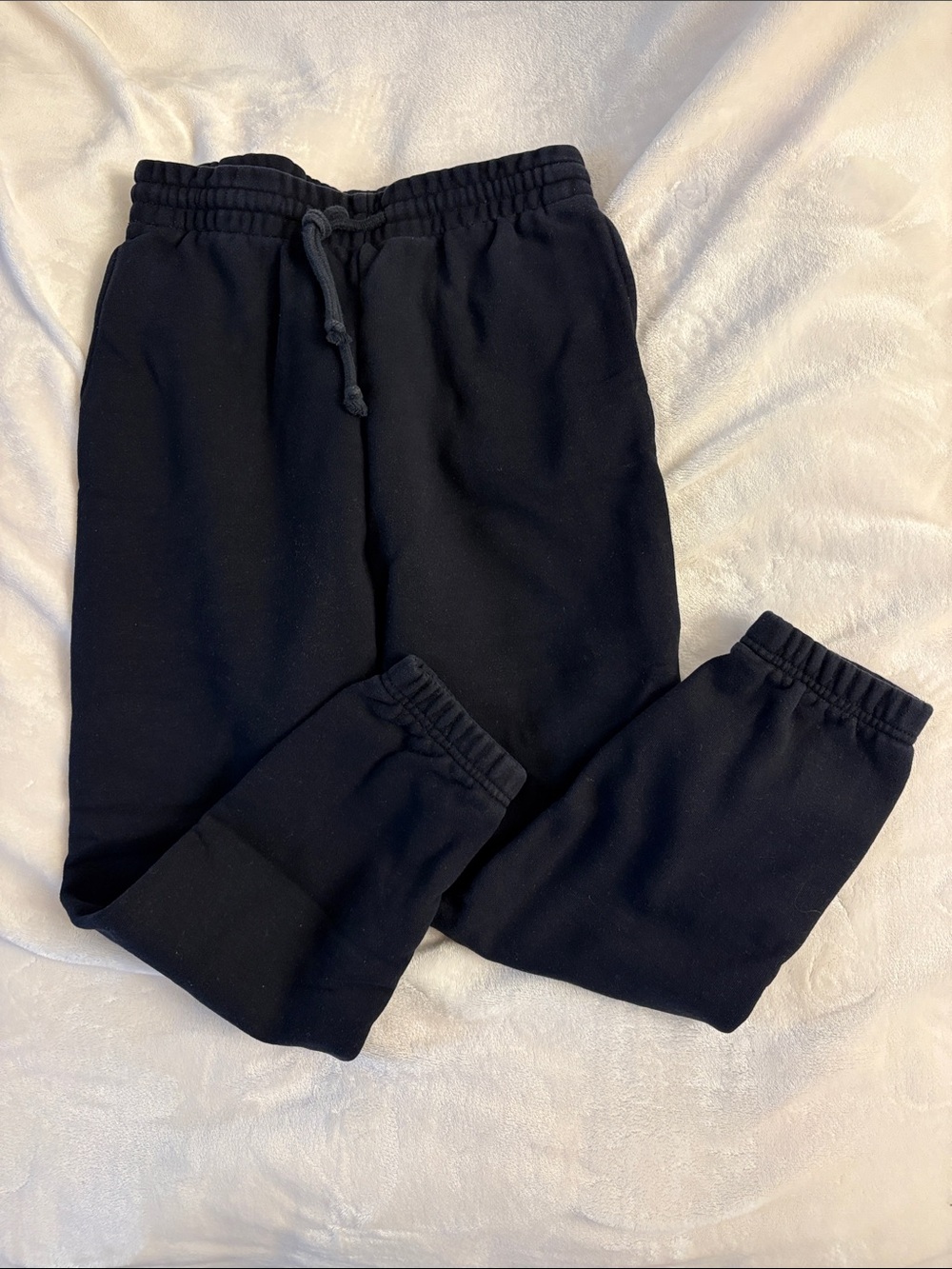 TNA Cozy Perfect Sweatfleece Boyfriend Elastic Waist Sweatpants Navy